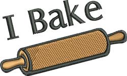 beginner-friendly bake machine embroidery pattern - I Bake perfect for kitchen aprons