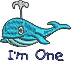 beginner-friendly one machine embroidery pattern - Im One for decorative pillow covers