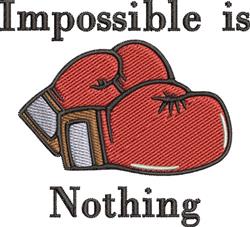 detailed nothing machine embroidery pattern - Impossible Is Nothing for Wall Art