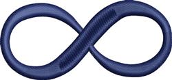 Infinity Symbol - 4x4 symbol quick stitch embroidery design for Greeting Cards