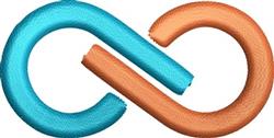 quick stitch curl machine embroidery pattern - Intertwined Curl for patchwork quilt blocks