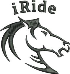 beginner-friendly head machine embroidery pattern - iRide Head for reusable tote bags