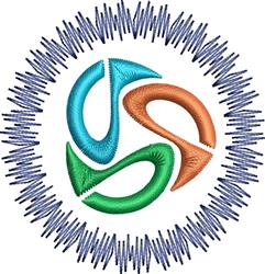 circle quick stitch machine embroidery - Irish Circle perfect for Fitness Apparel