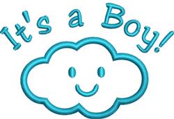 quick stitch boy machine embroidery pattern - Its A Boy for decorative pillow covers