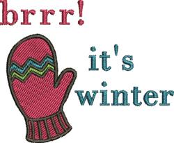 beginner-friendly winter winter machine embroidery pattern - Its Winter for reusable tote bags
