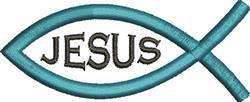 fish quick stitch machine embroidery - Jesus Fish perfect for kitchen tea towels