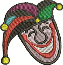 detailed joker machine embroidery pattern - Joker perfect for Birthday Banners