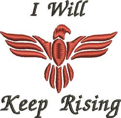 Keep Rising - 4x4 bird beginner-friendly machine embroidery design for Team Apparel