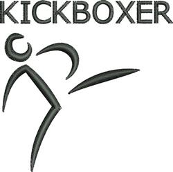 quick stitch kickboxer machine embroidery pattern - Kickboxer for reusable tote bags