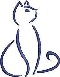 kitten quick stitch machine embroidery - Kitty Cat perfect for Pet Accessories