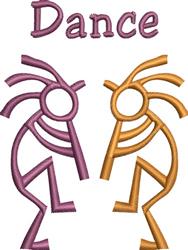 Kokopelli - 4x4 kokopelli beginner-friendly embroidery design for kitchen tea towels
