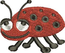 Lady Bug - 4x4 bug beginner-friendly machine embroidery design for insulated lunch bags