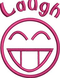 Laugh - 4x4 laugh quick stitch machine embroidery design perfect for reusable tote bags