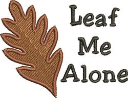 beginner-friendly autumn tree machine embroidery pattern - Leaf Me Alone for kitchen aprons