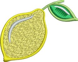 fruit quick stitch machine embroidery - Lemon Fruit perfect for reusable tote bags