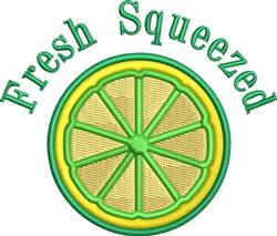 Lemon Lime - 4x4 lime detailed machine embroidery design perfect for Sports Gear