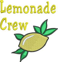 leaf beginner-friendly machine embroidery - Lemonade Crew for Summer Camp Shirts