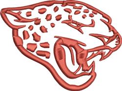 cat beginner-friendly machine embroidery - Leopard Outline for reusable tote bags