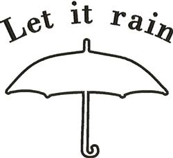 quick stitch winter rain machine embroidery pattern - Let It Rain for kitchen tea towels