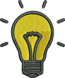 beginner-friendly bulb machine embroidery pattern - Light Bulb for decorative pillow covers