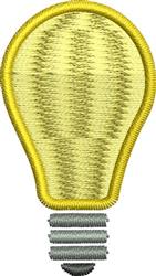 quick stitch bulb machine embroidery pattern - Light Bulb for reusable tote bags