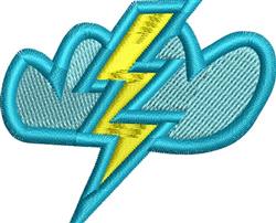 cloud beginner-friendly machine embroidery - Lightning Cloud for reusable tote bags