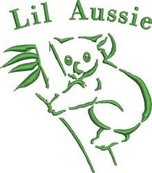 Lil Aussie - 5x7 tree beginner-friendly embroidery design for decorative pillow covers