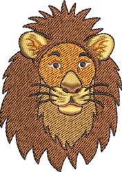 cat detailed machine digital embroidery - Lion perfect for themed blankets