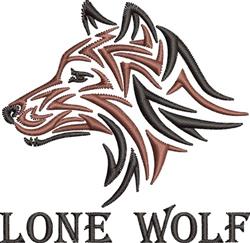 beginner-friendly puppy dog machine embroidery pattern - Lone Wolf for Backpacks
