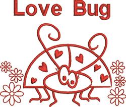 heart beginner-friendly machine embroidery - Love Bug perfect for cute baby onesies