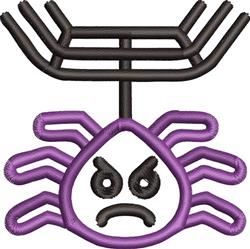 beginner-friendly halloween spider machine embroidery pattern - Mad Spider for reusable tote bags