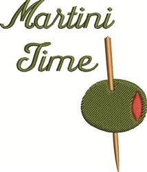 Martini Time - 4x4 time beginner-friendly machine embroidery design for Bar Mats