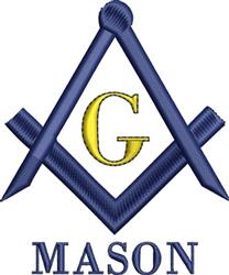 beginner-friendly mason machine embroidery pattern - Mason for reusable tote bags