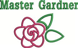 leaf beginner-friendly machine embroidery - Master Gardner for Flower Markers