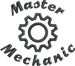 beginner-friendly mechanic machine embroidery pattern - Master Mechanic for reusable tote bags