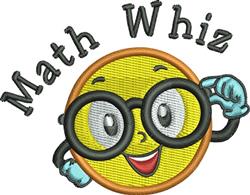 detailed whiz machine embroidery pattern - Math Whiz for decorative pillow covers