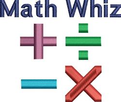 Math Whiz - 4x4 whiz beginner-friendly machine embroidery design for Pencil Cases