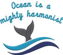 Mighty Harmonist - 4x4 harmonist beginner-friendly embroidery design for Beach Towels