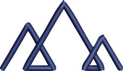 quick stitch mountain machine embroidery pattern - Mountains for kitchen tea towels