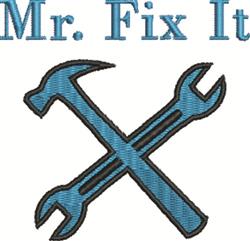 Mr Fix It - 4x4 fix beginner-friendly machine embroidery design for kitchen aprons