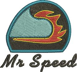 detailed speed machine digital embroidery pattern - Mr Speed perfect for Backpacks