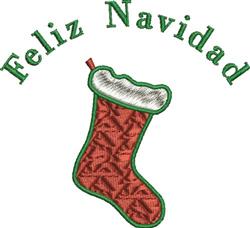 beginner-friendly christmas stocking machine embroidery pattern - Navidad Stocking for reusable tote bags