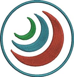 beginner-friendly crescent machine embroidery pattern - Nested Crescents for patchwork quilt blocks