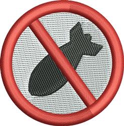 bomb beginner-friendly machine embroidery - No Bombs for decorative pillow covers