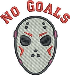beginner-friendly goal machine embroidery pattern - No Goals for decorative wall hangings