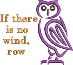 beginner-friendly owl machine embroidery pattern - No Wind for reusable tote bags