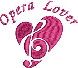 heart beginner-friendly machine embroidery - Opera Lover perfect for kitchen aprons