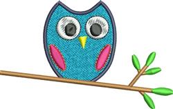 Owl - 4x4 owl beginner-friendly machine embroidery design perfect for cute baby onesies