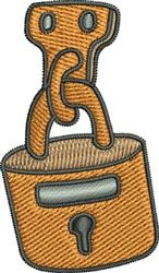 padlock beginner-friendly machine embroidery - Padlock perfect for kitchen tea towels