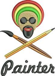 beginner-friendly painter machine embroidery pattern - Painter for decorative pillow covers